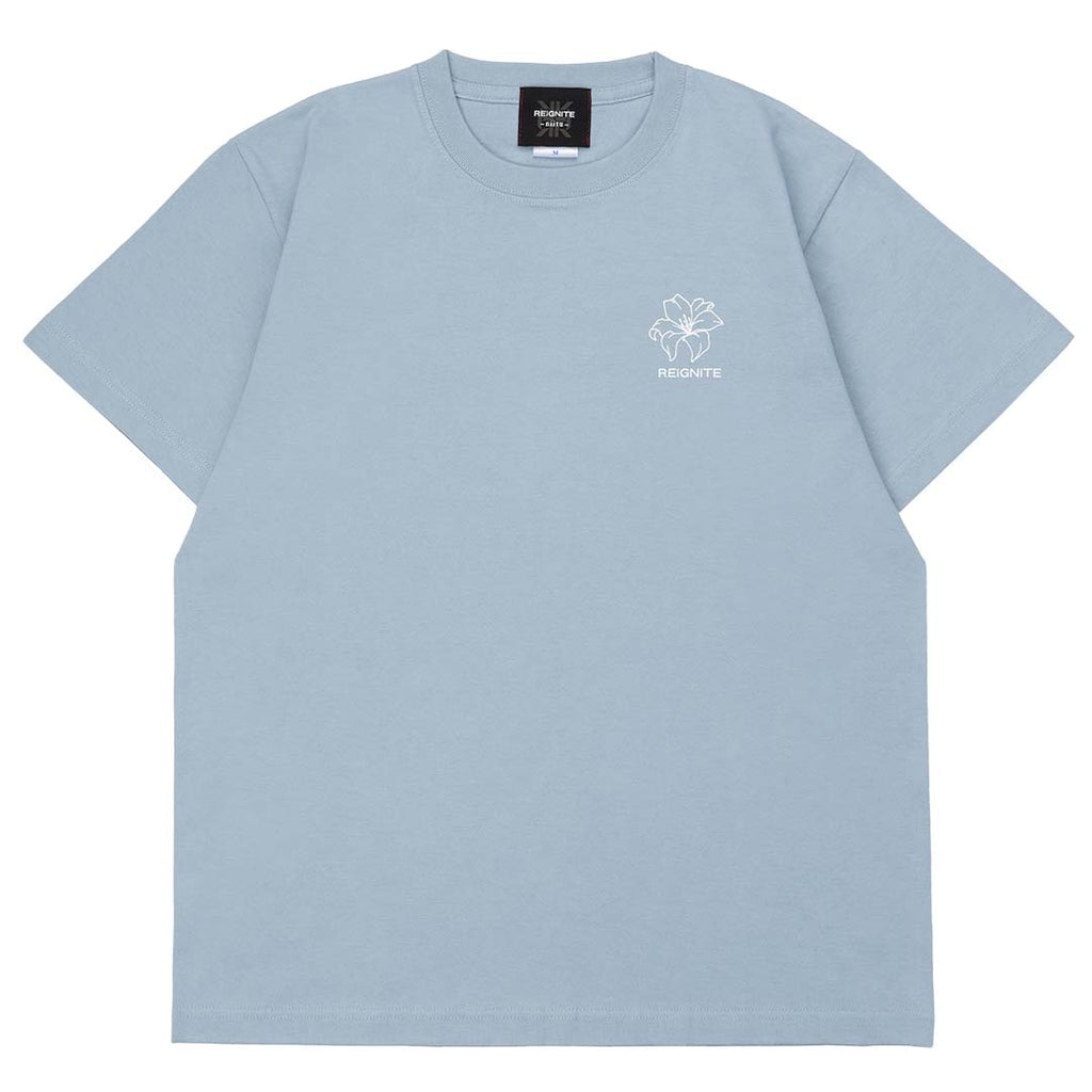 【REIGNITE Lily】Flower TEE - Asid Blue