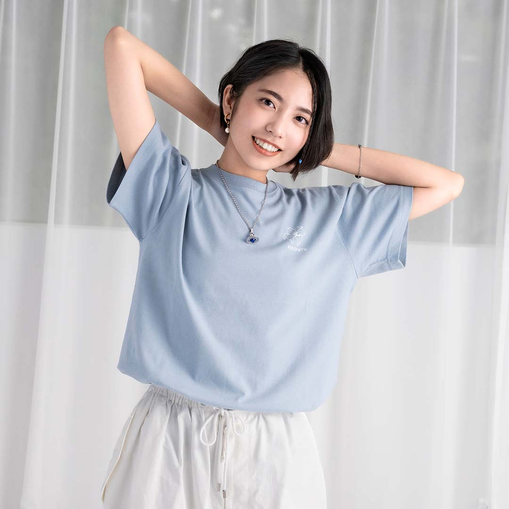 【REIGNITE Lily】Flower TEE - Asid Blue