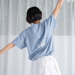 【REIGNITE Lily】Flower TEE - Asid Blue
