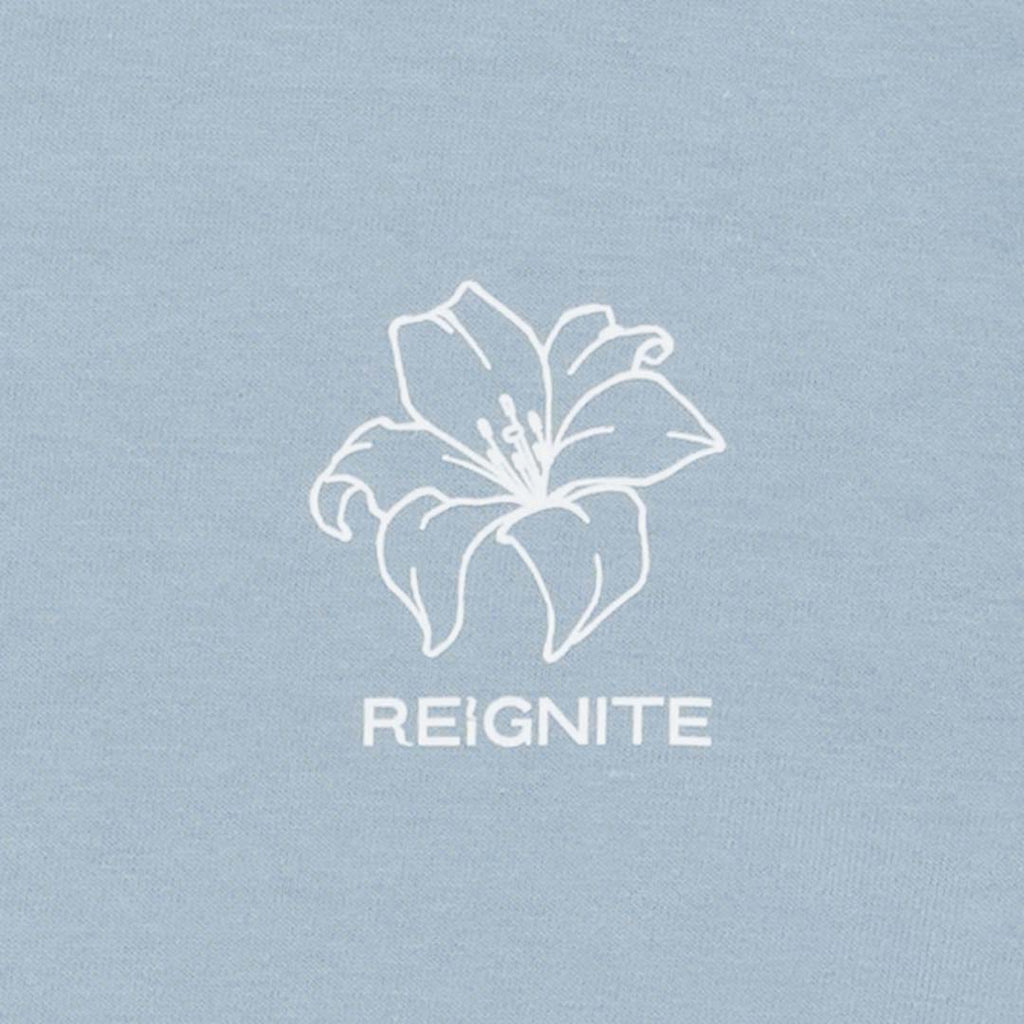 【REIGNITE Lily】Flower TEE - Asid Blue
