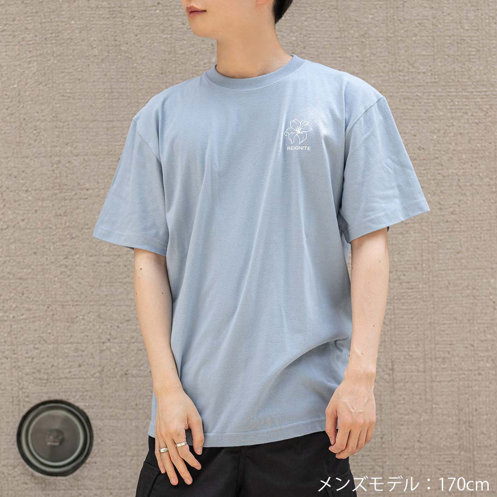 【REIGNITE Lily】Flower TEE - Asid Blue