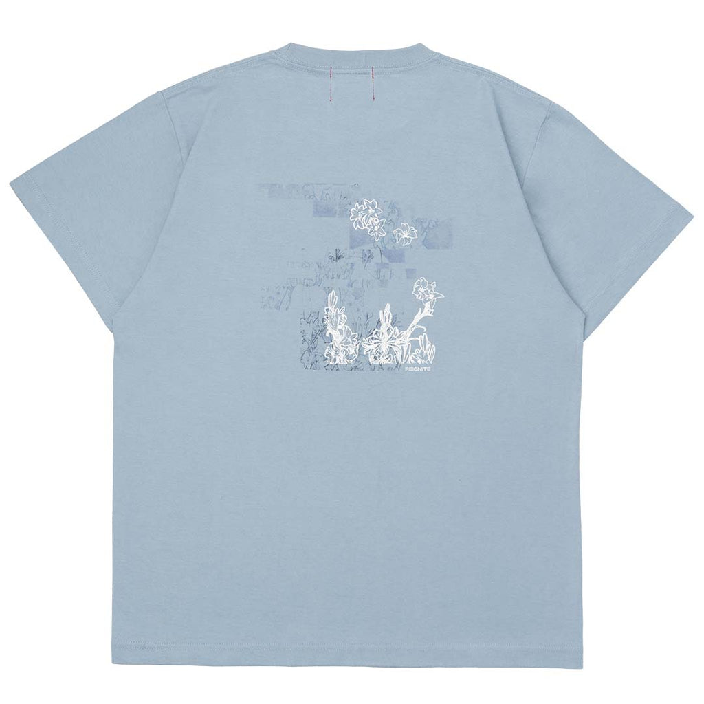 【REIGNITE Lily】Flower TEE - Asid Blue