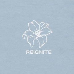 【REIGNITE Lily】Flower TEE - Asid Blue