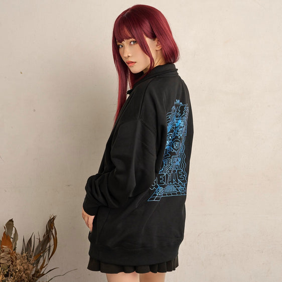 【PLAYDOU】Half Zip Hoodie